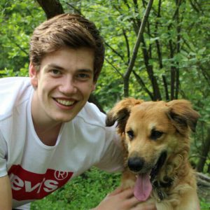 sander-schrijver-met-hond